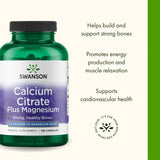 Swanson Calcium Citrate plus Magnesium 300mg 150mg packaging