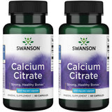 Swanson Calcium Supplement 200mg capsules front view