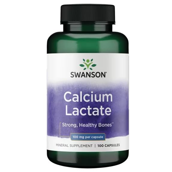 Swanson Calcium Supplement 68g with packaging