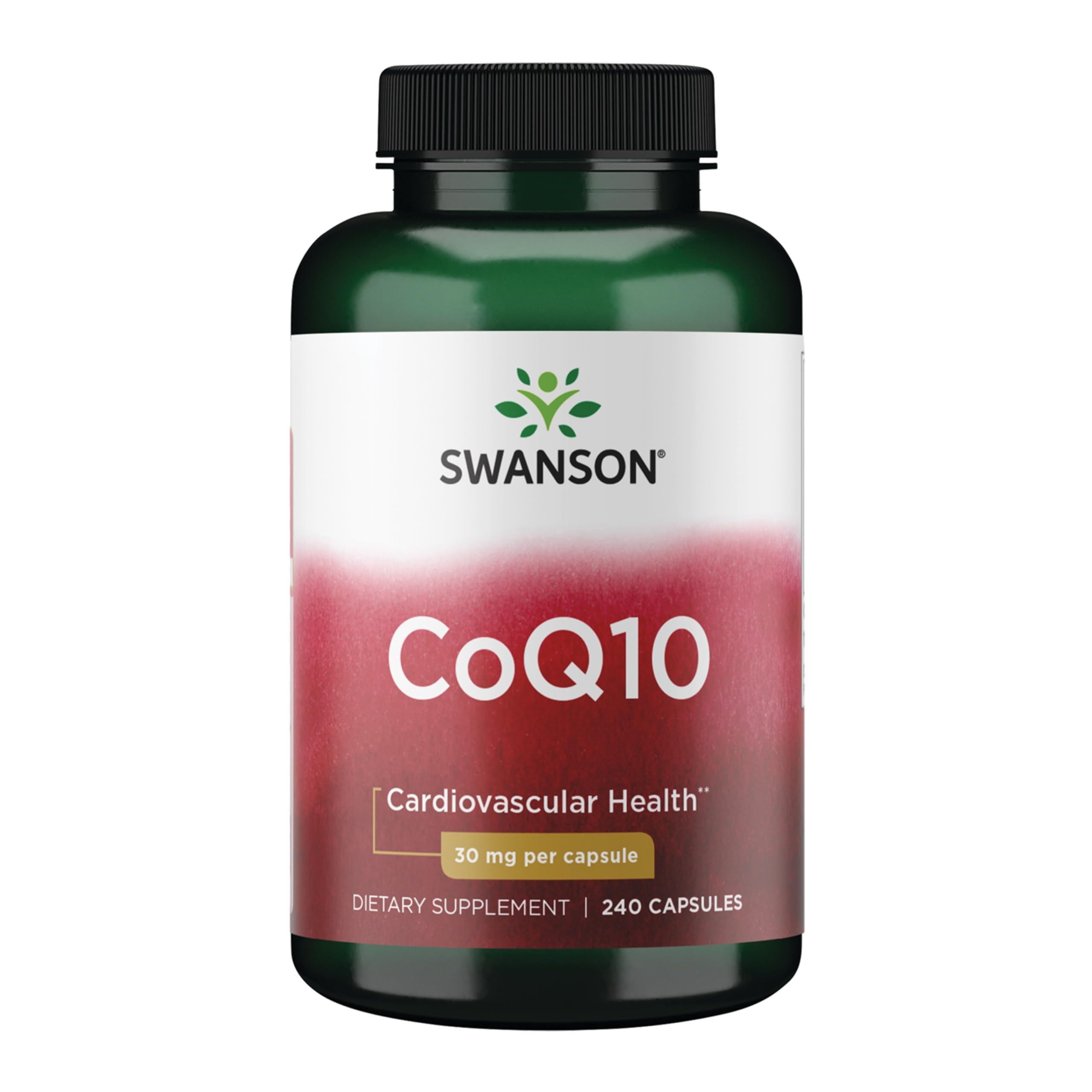 Swanson Coenzyme Q10 30mg capsules front view