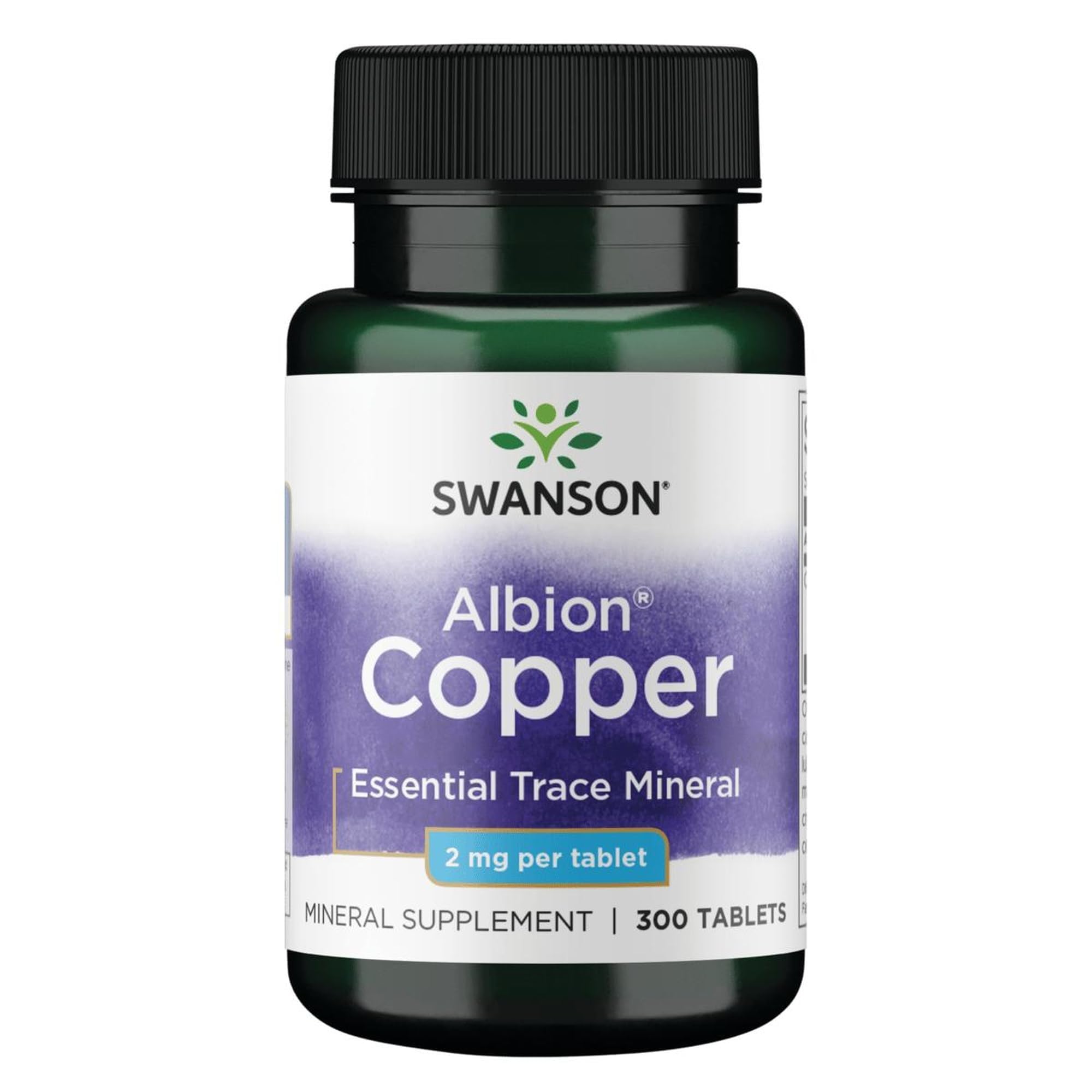 Swanson Copper Tablets 200g bottle front view