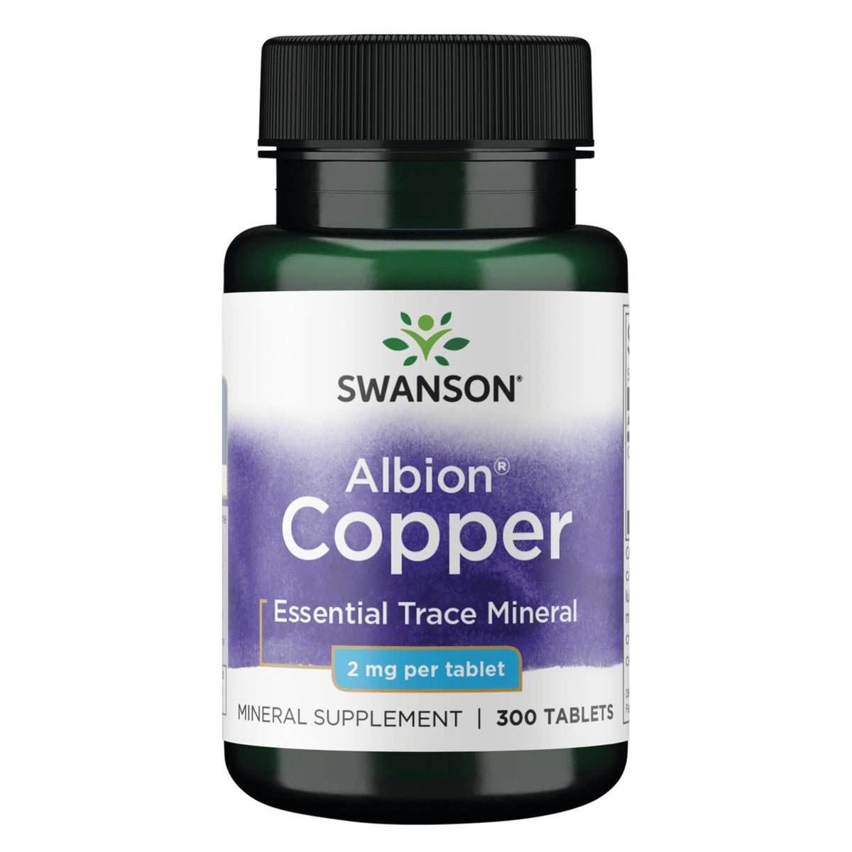 Swanson Copper Tablets 200g bottle front view