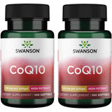 Swanson CoQ10 100mg softgel bottle front view
