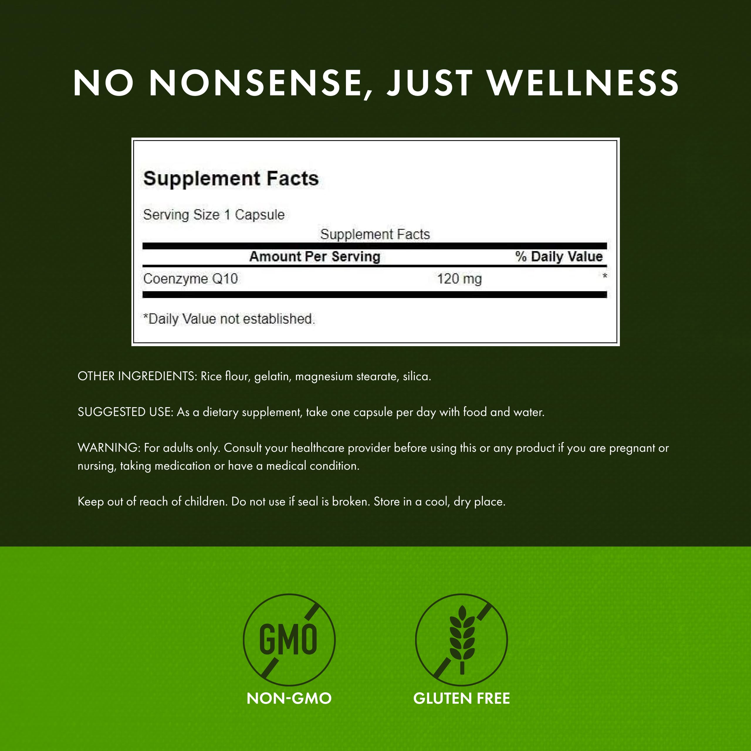 Swanson CoQ10 120mg softgels packaging