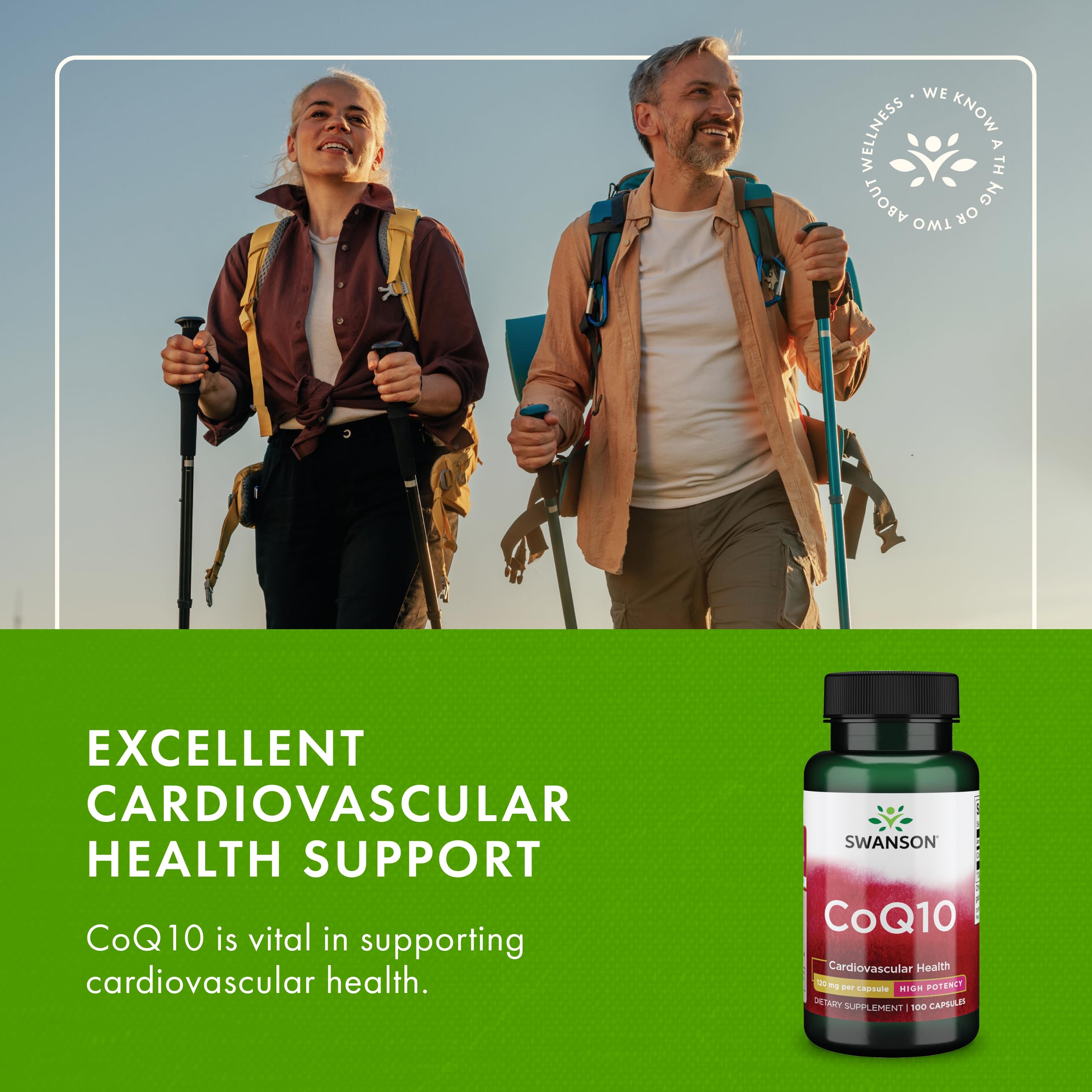 Swanson CoQ10 softgels opened bottle