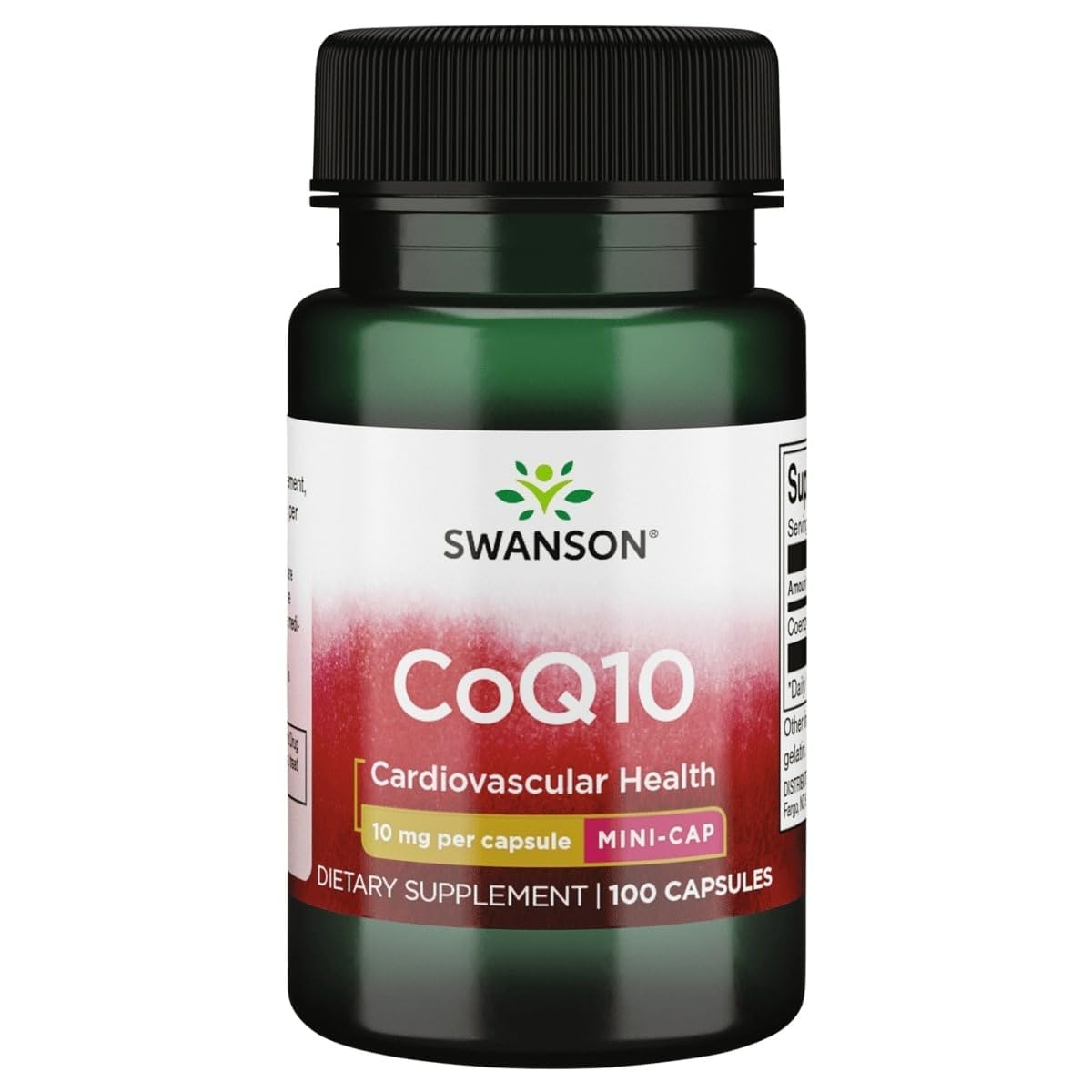 Swanson CoQ10 Supplement 10mg capsule front view