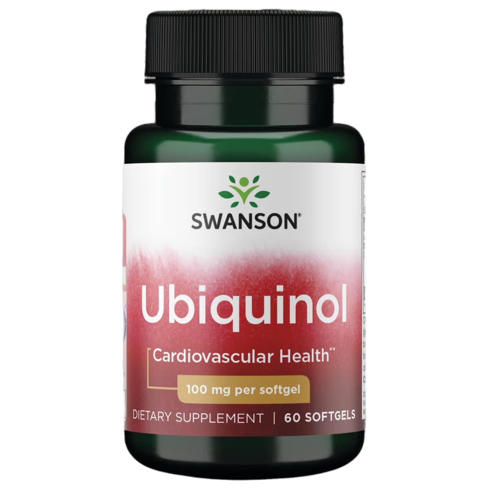 Swanson CoQ10 Ubiquinol 100mg softgels front view
