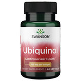 Swanson CoQ10 Ubiquinol 100mg softgels front view