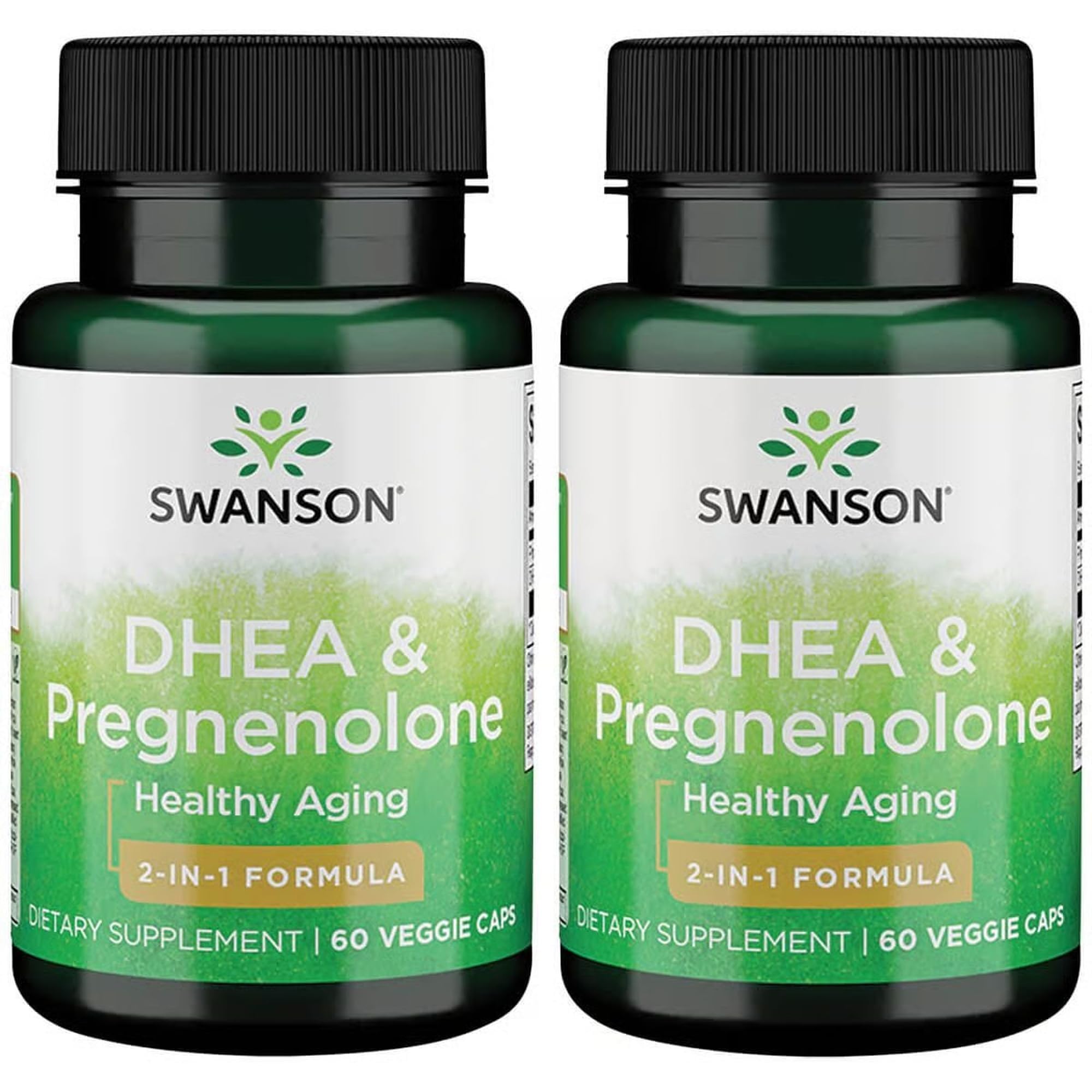 Swanson DHEA and Pregnenolone Blended Vitamin Supplement front view