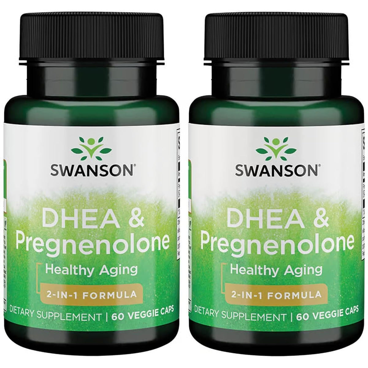 Swanson DHEA and Pregnenolone Blended Vitamin Supplement front view