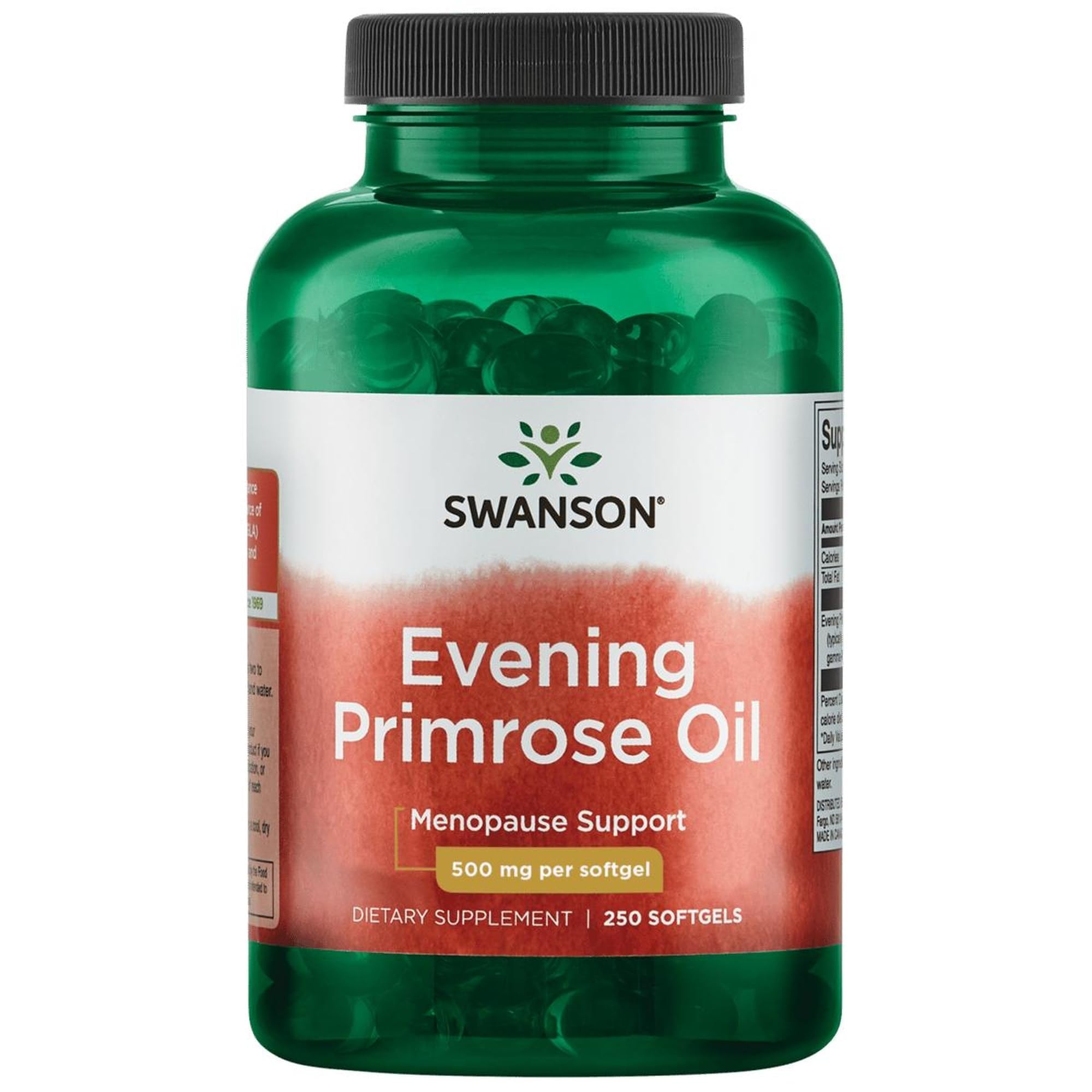 Swanson Evening Primrose Oil 1000mg capsules front view