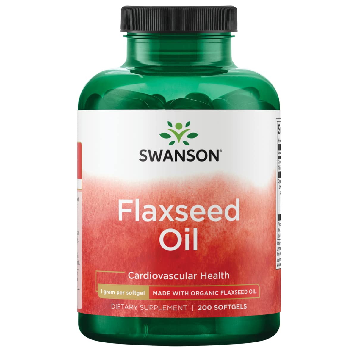 Swanson Flax Seed Oil 340g capsule bottle front view
