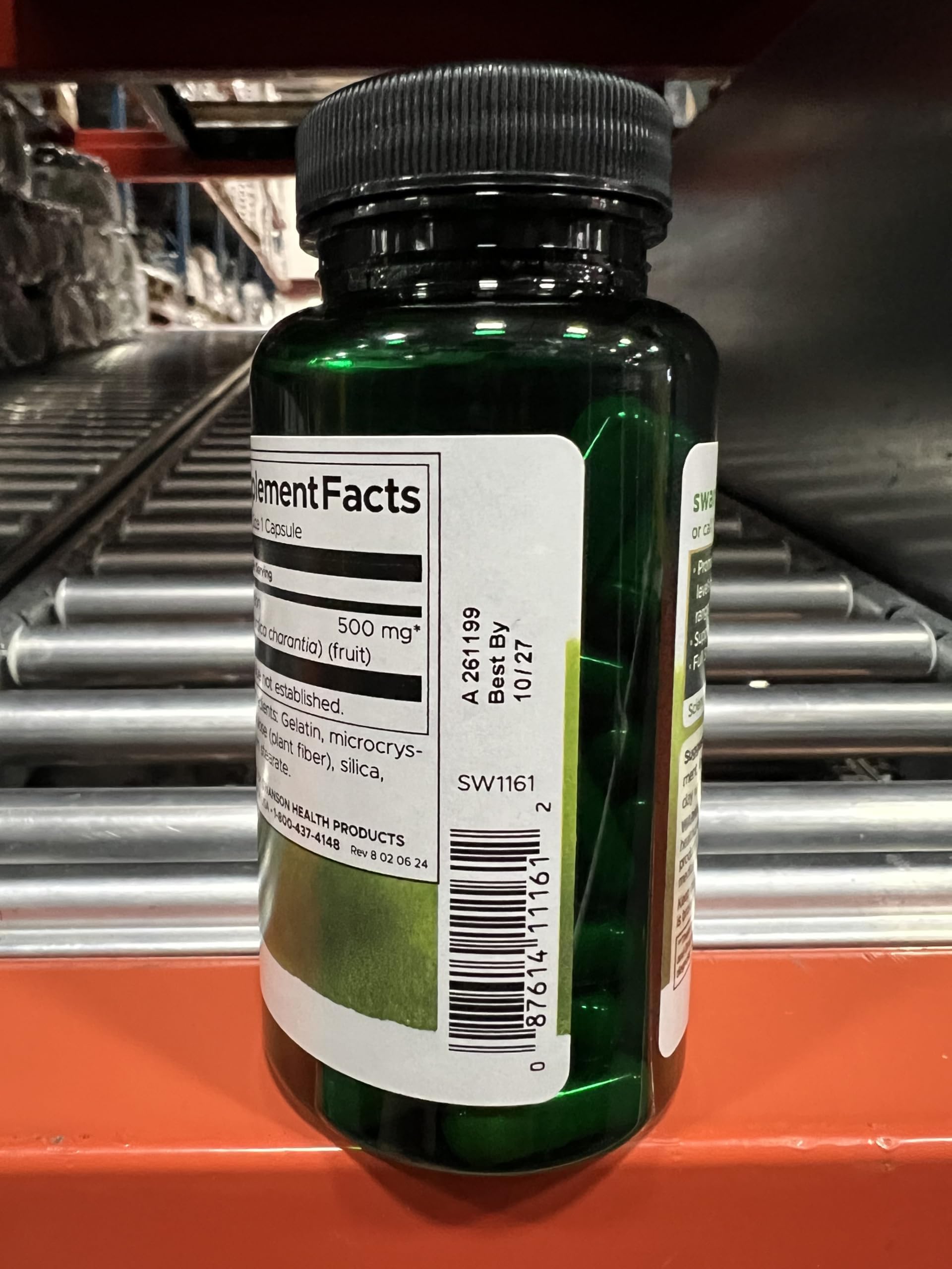 Swanson Full Spectrum Bitter Melon 500mg capsules packaging