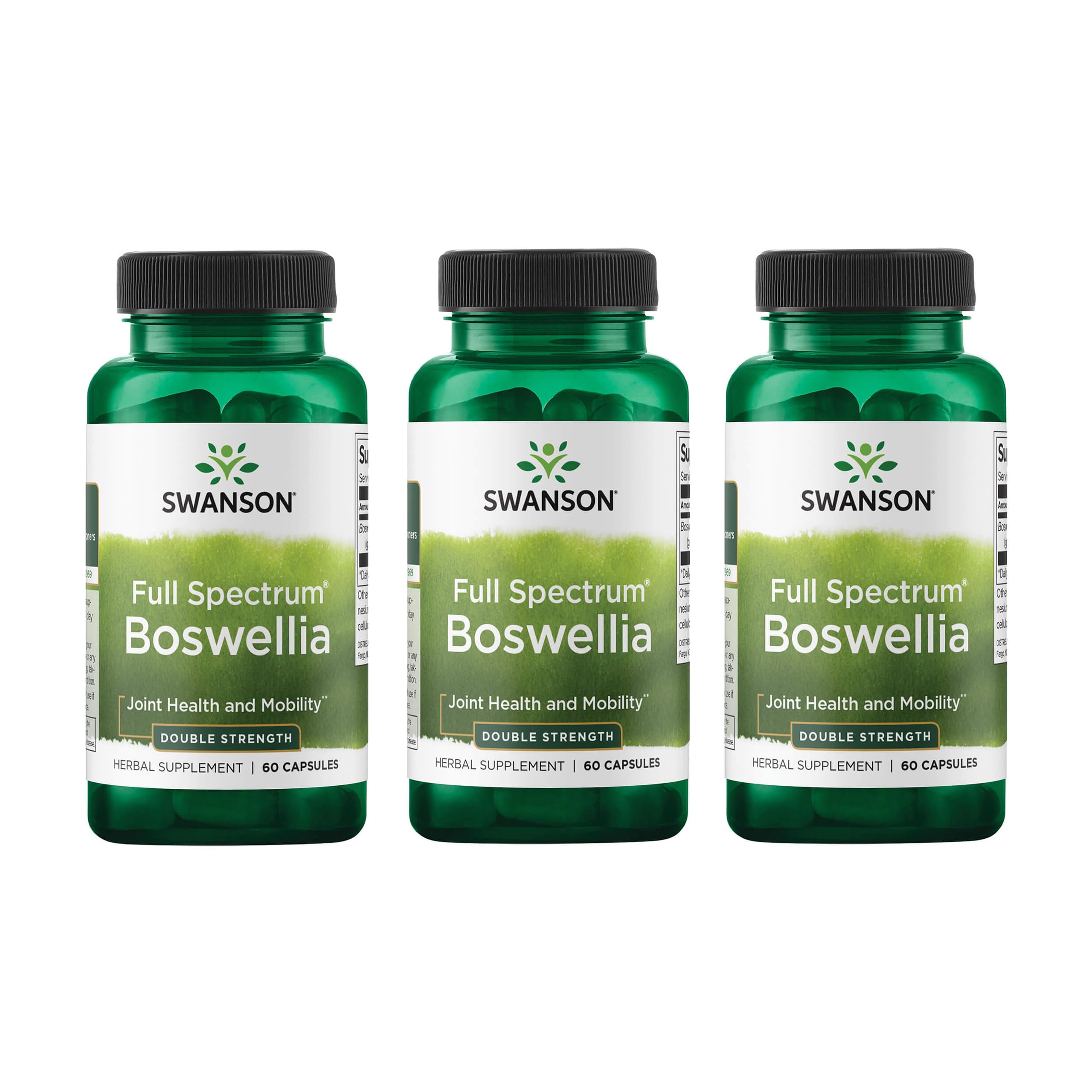 Swanson Full Spectrum Boswellia Serrata 800mg supplement front view