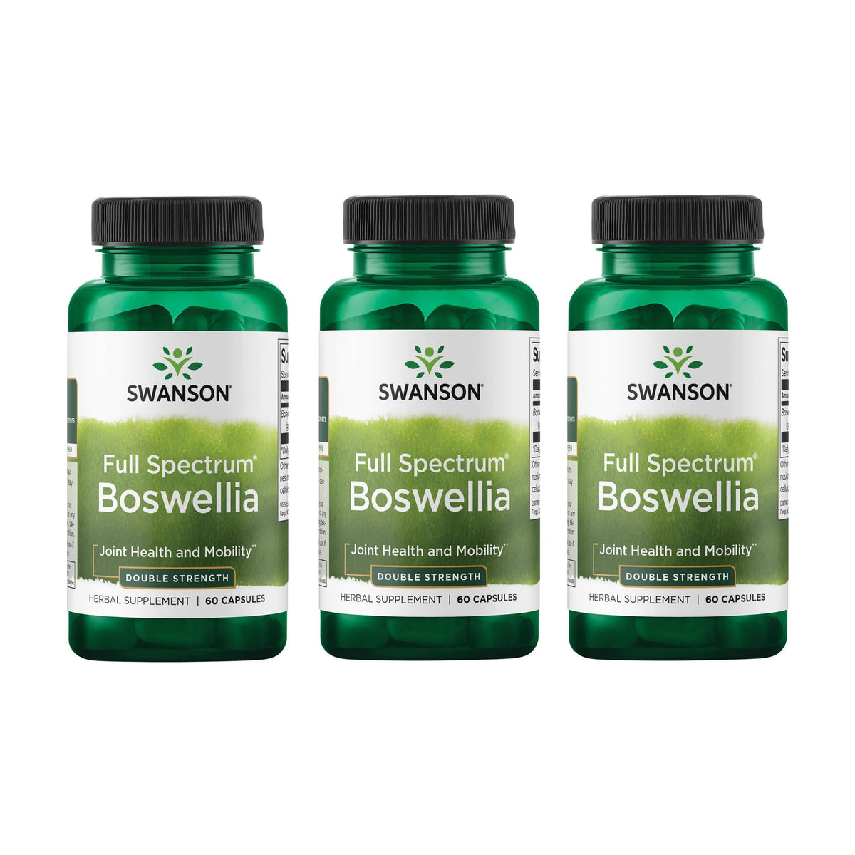 Swanson Full Spectrum Boswellia Serrata 800mg supplement front view