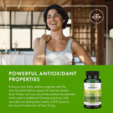 Swanson Full Spectrum Kudzu Root 500mg supplement on a wooden table