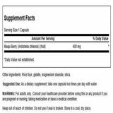 Swanson Full Spectrum Maqui Berry 400mg supplement side view