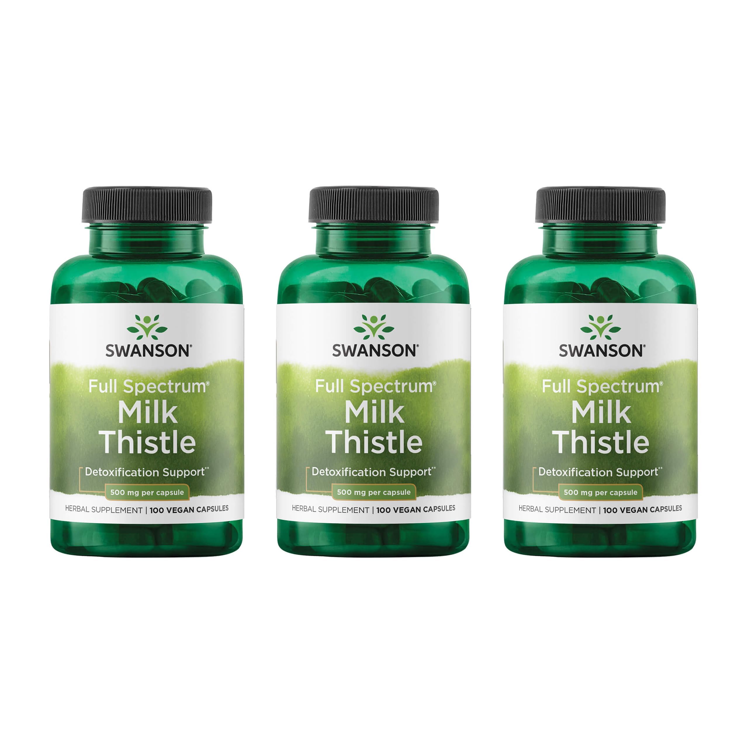 Swanson Full Spectrum Milk Thistle 500mg front view