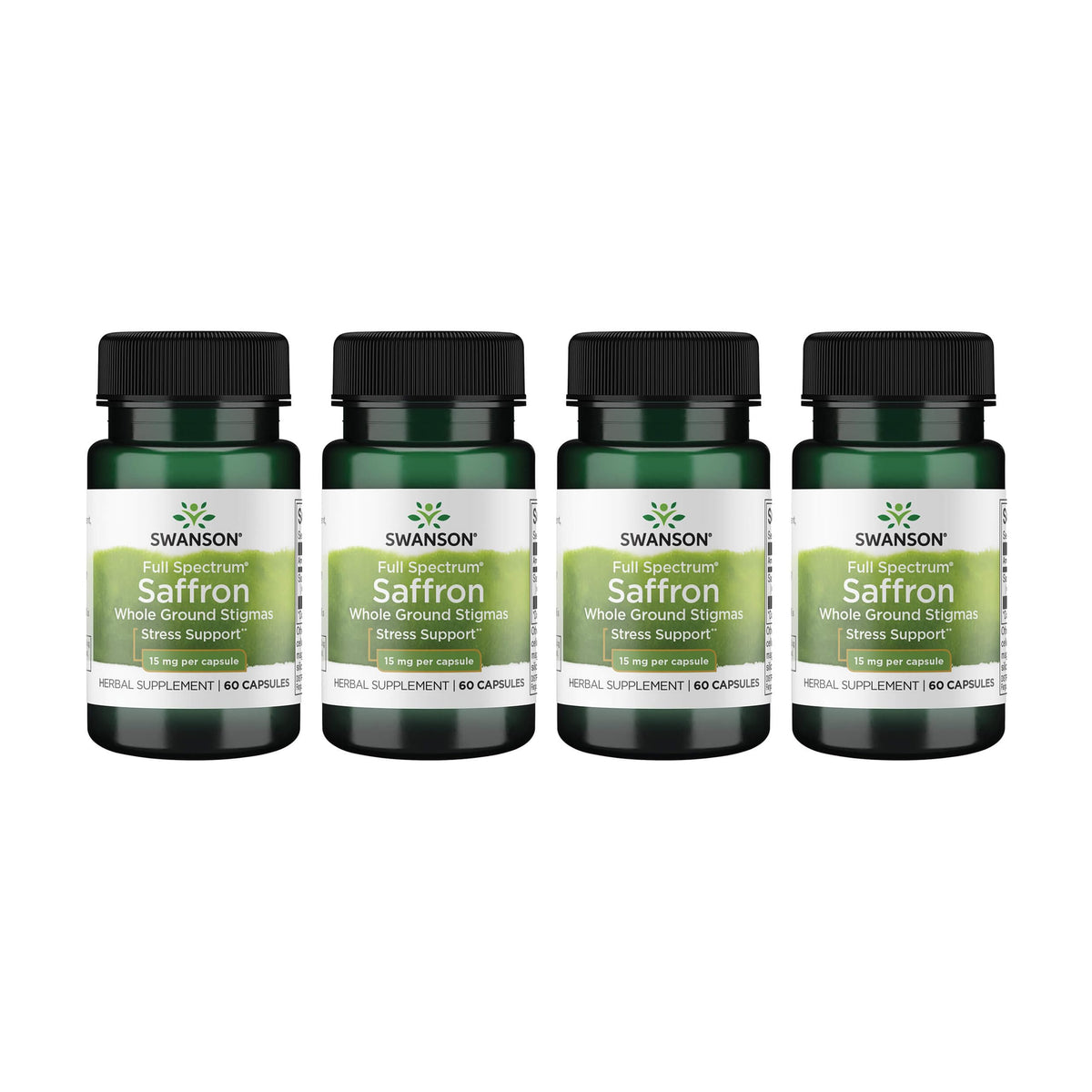 Swanson Full Spectrum Saffron 15mg supplement front view
