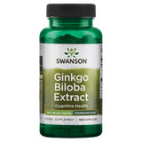 Swanson Ginkgo Biloba Leaf Extract 60mg capsules front view