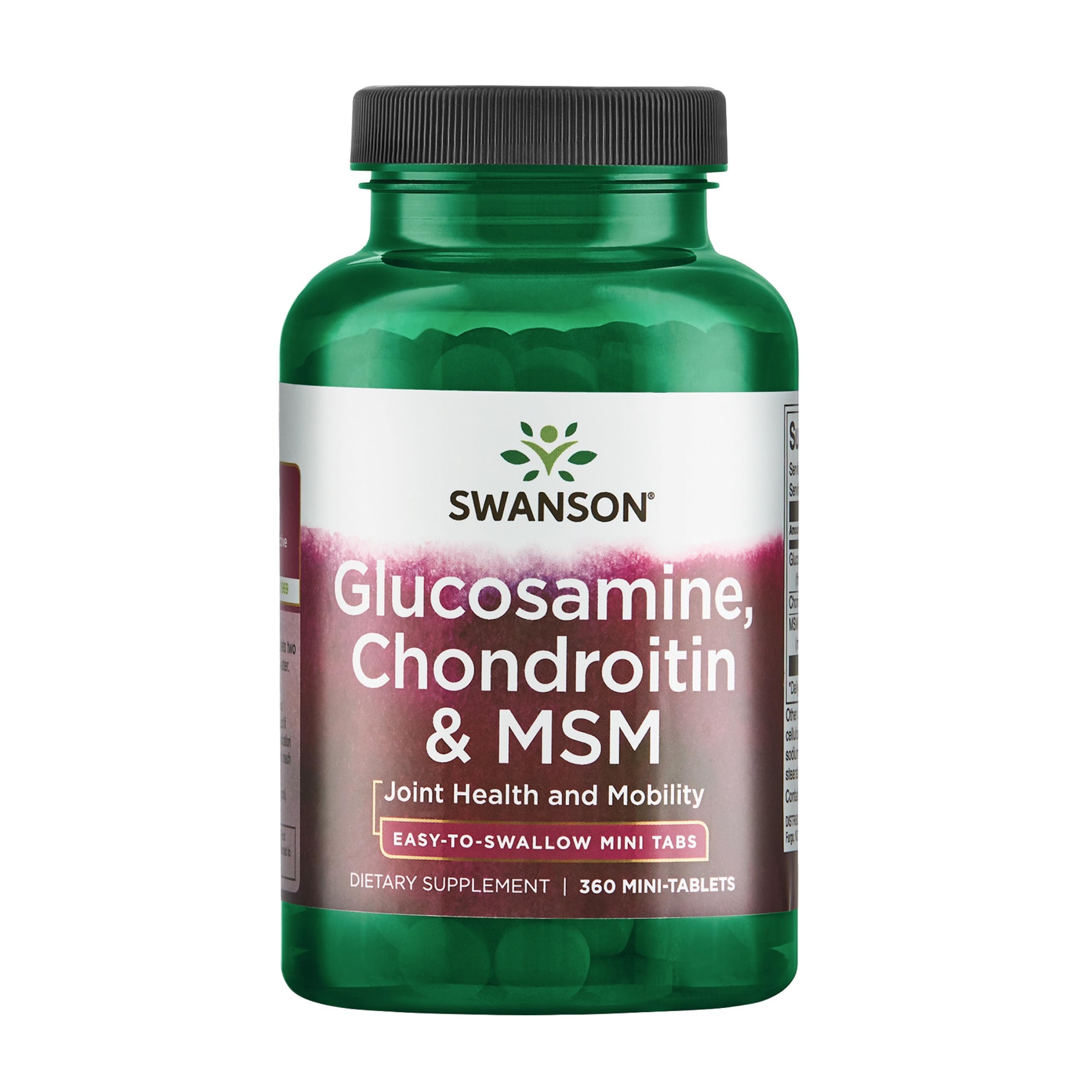 Swanson Glucosamine Chondroitin MSM Mini Tablets front view
