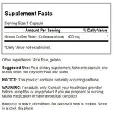 Swanson Green Coffee Bean Extract 400mg packaging and label