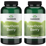 Swanson Hawthorn Berry Capsules 565mg front view of bottle
