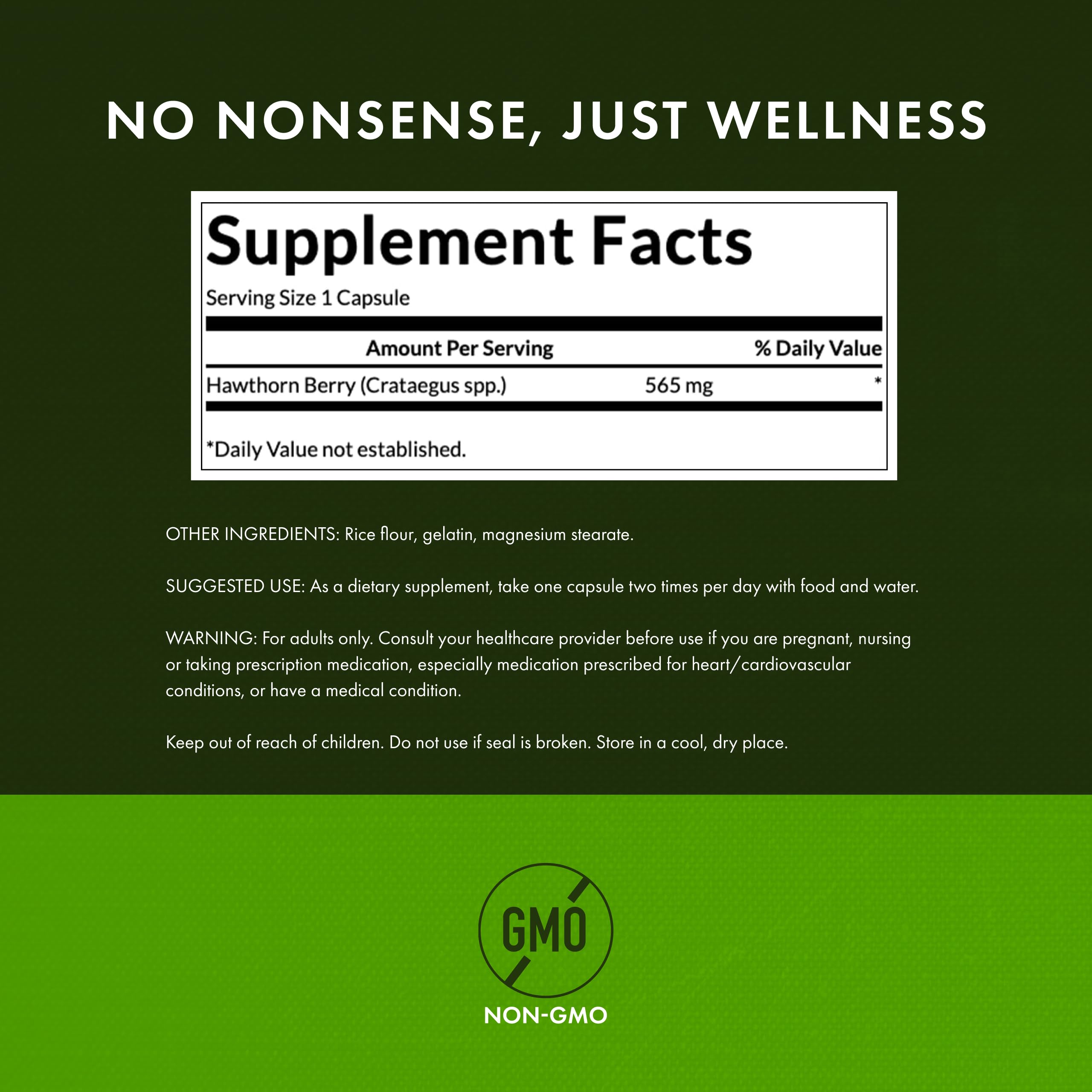 Swanson Hawthorn Berry Supplement 250g capsule close-up
