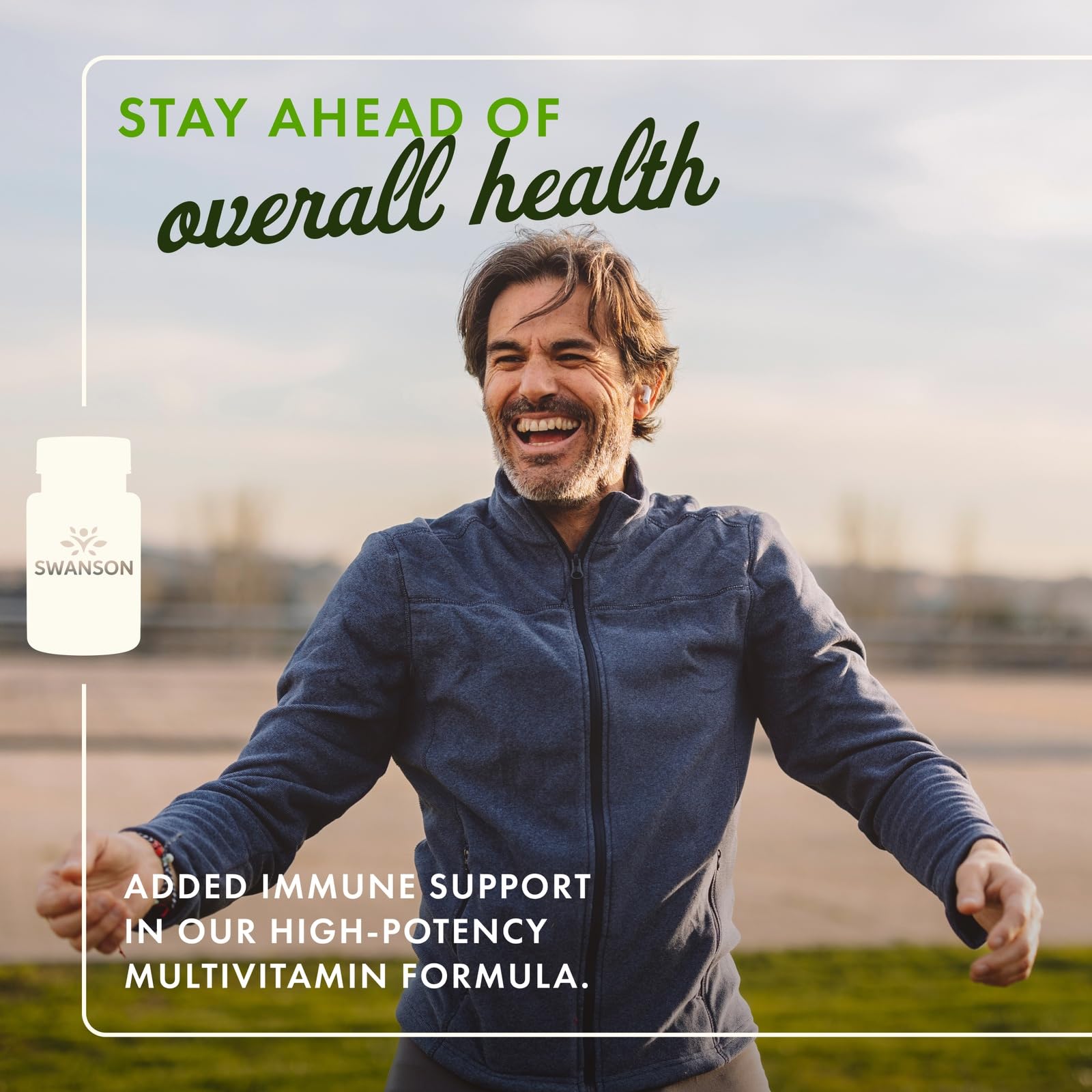 Swanson High Potency Multivitamin bottle side view