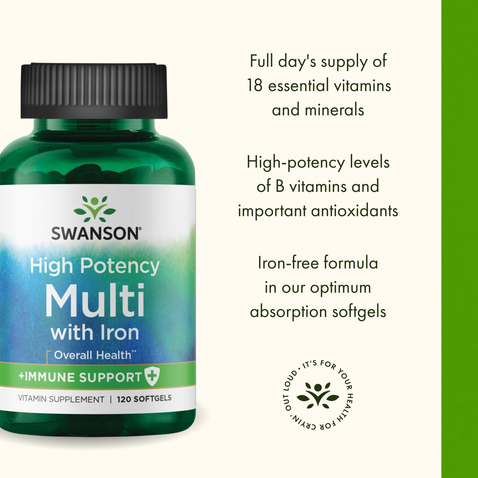Swanson High Potency Multivitamin ingredients list