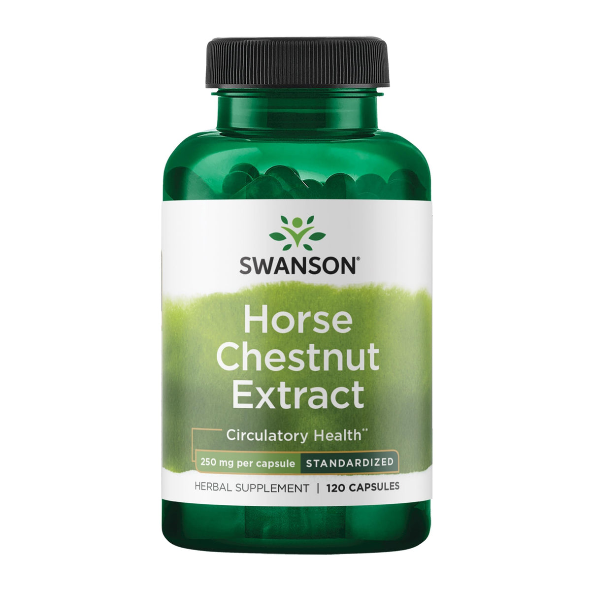 Swanson Horse Chestnut Extract 250mg capsules front view