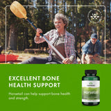 Swanson Horsetail Supplement 500mg capsules label close-up