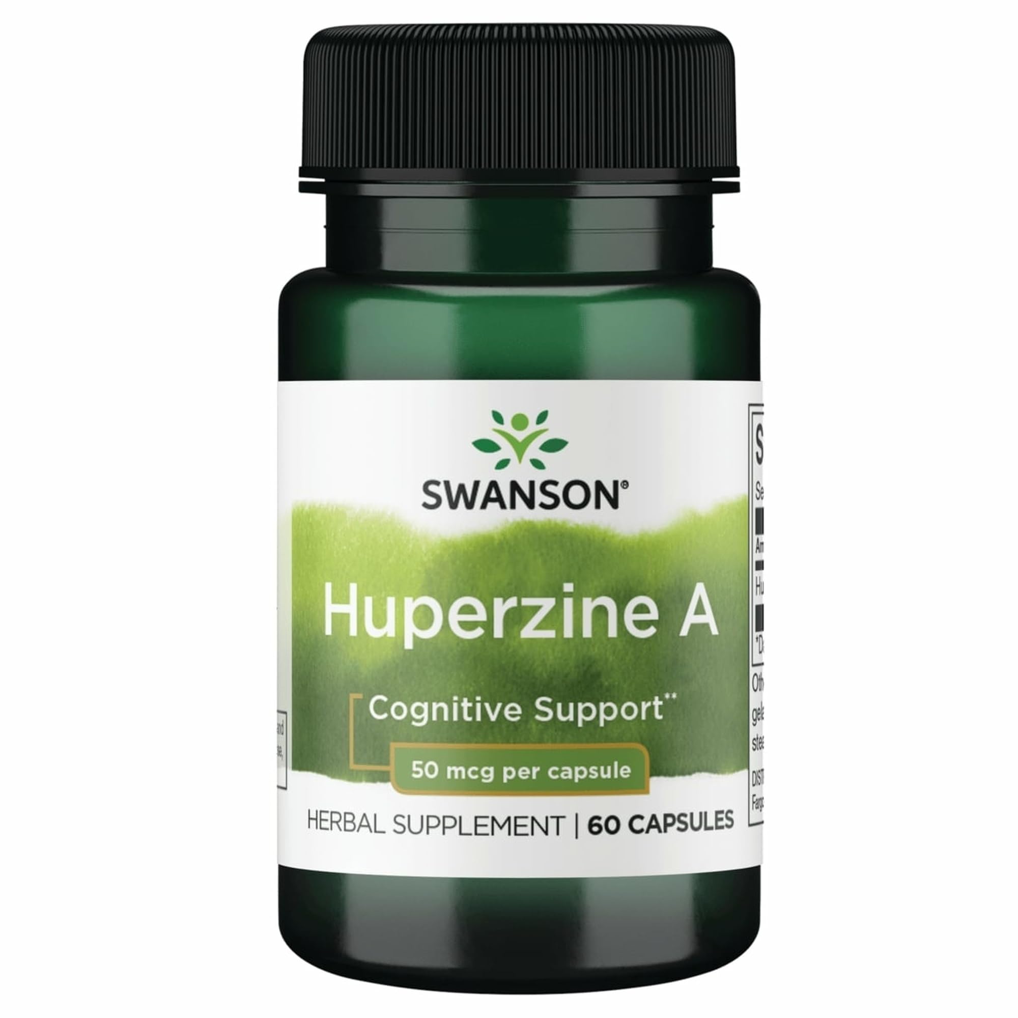 Swanson Huperzine A 50 mcg capsules front view