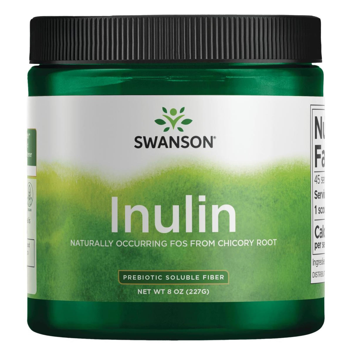 Swanson Inulin Prebiotic Powder 286g container front view
