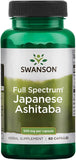 Swanson Japanese Ashitaba 500mg Capsules front view