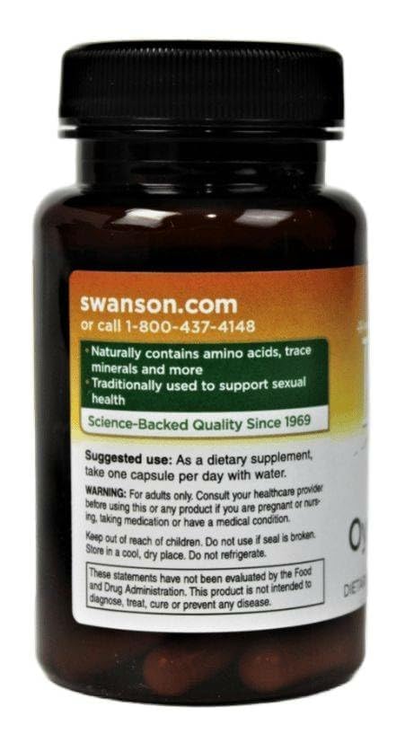 Swanson Japanese Oyster Extract 500mg capsules close-up