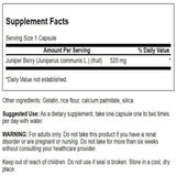 Swanson Juniper Berries supplement bottle side view