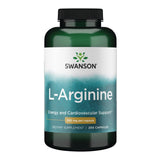 Swanson L-Arginine 500mg capsules front view