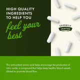 Swanson L-Arginine 850mg supplement capsule close-up