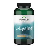 Swanson L-Lysine 500mg capsules front view