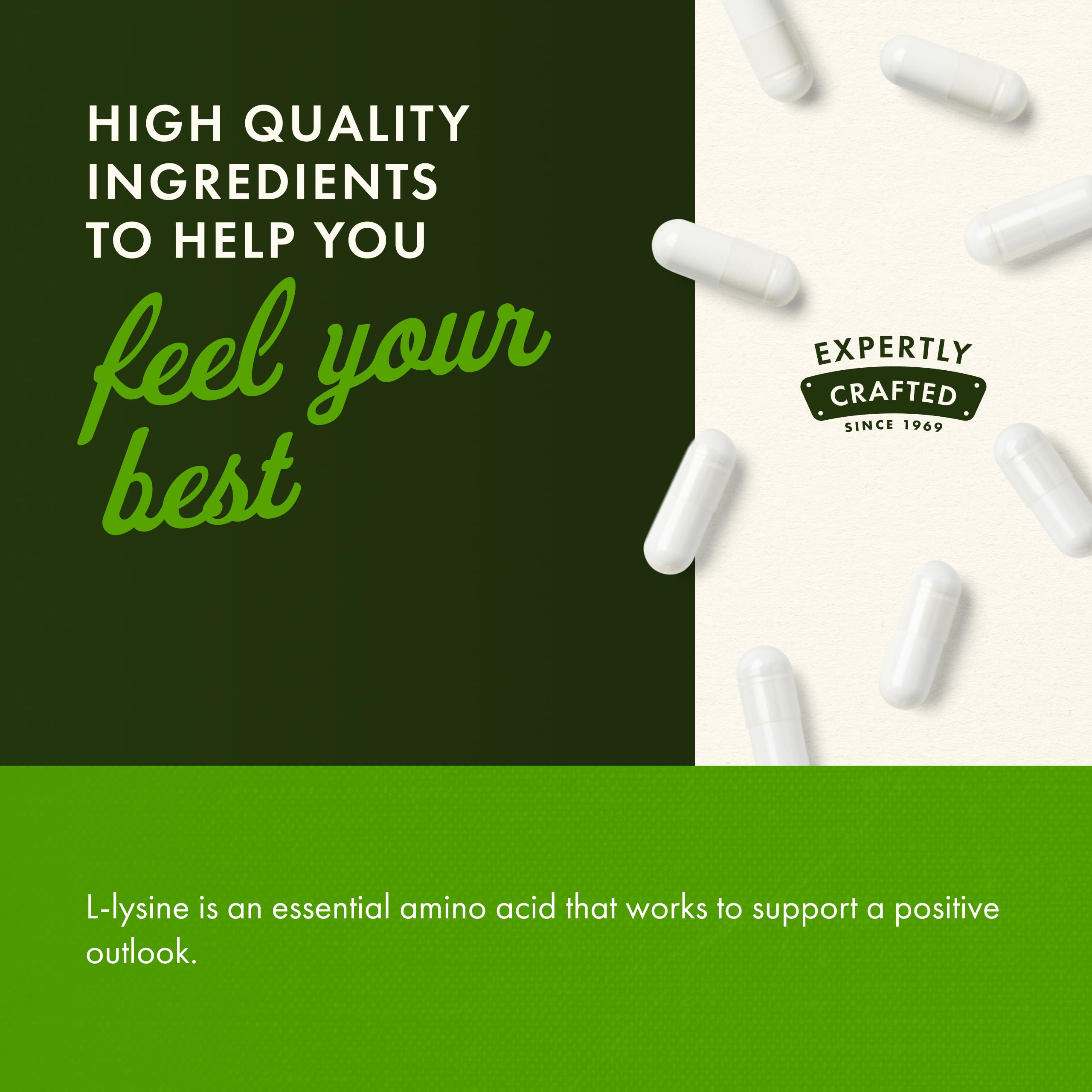 Swanson L-Lysine 500mg capsules open bottle