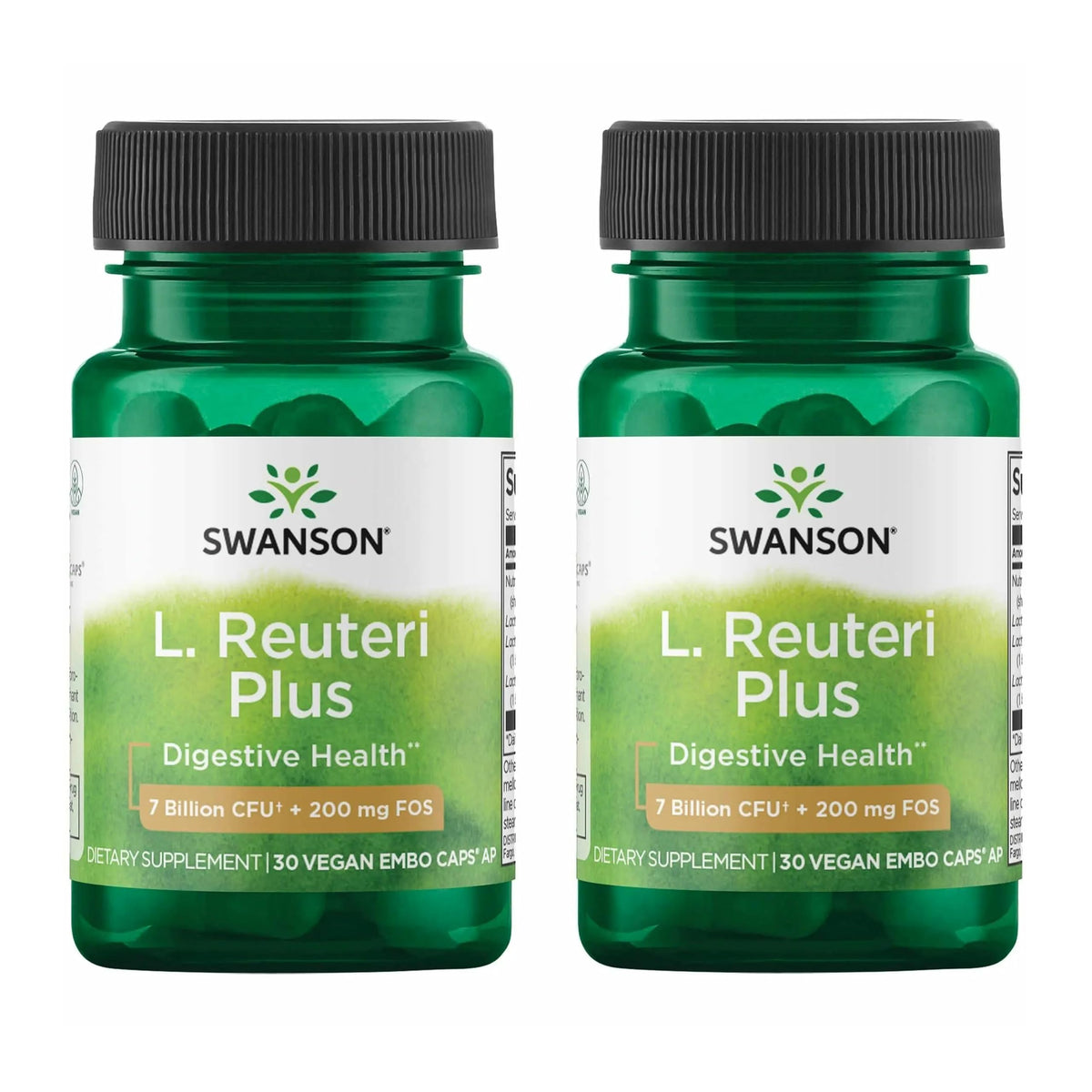 Swanson L. Reuteri Probiotic Plus capsule bottle front view