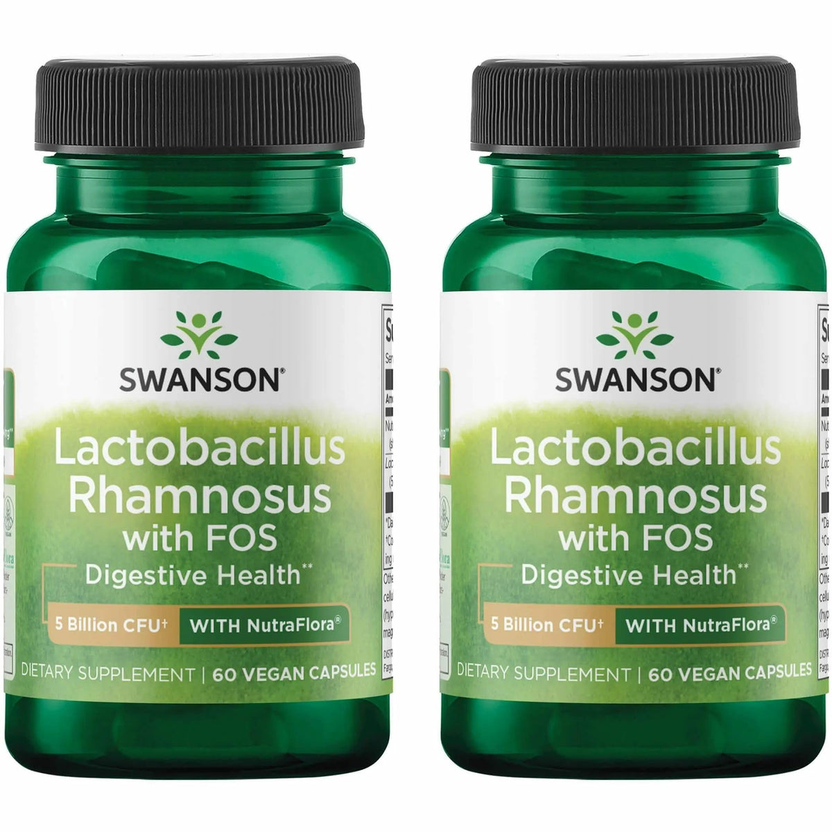 Swanson Lactobacillus Rhamnosus Prebiotic Capsules front view