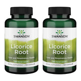 Swanson Licorice Root 900mg herbal supplement capsule bottle front view