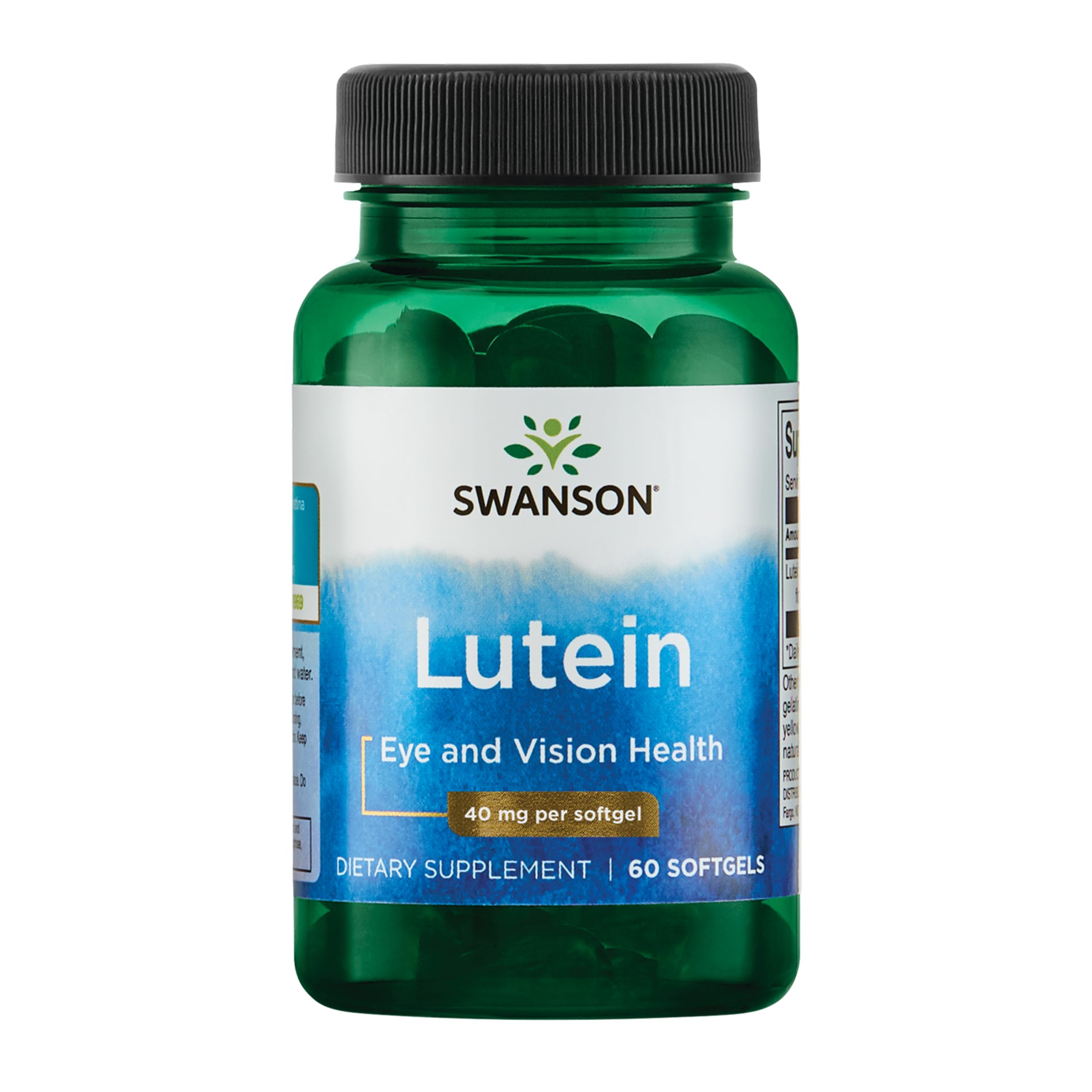 Swanson Lutein Softgels 4mg front view
