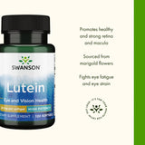 Swanson Lutein Supplement 20mg ingredients list