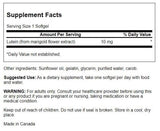 Swanson Lutein Supplement capsule close-up showing details