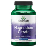 Swanson Magnesium Citrate Supplement 225mg front view