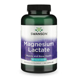 Swanson Magnesium Lactate 84mg capsules front view