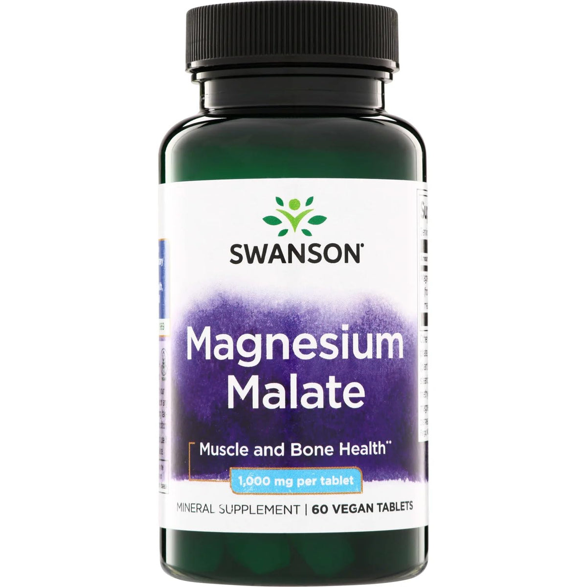 Swanson Magnesium Malate 127g front view with packaging